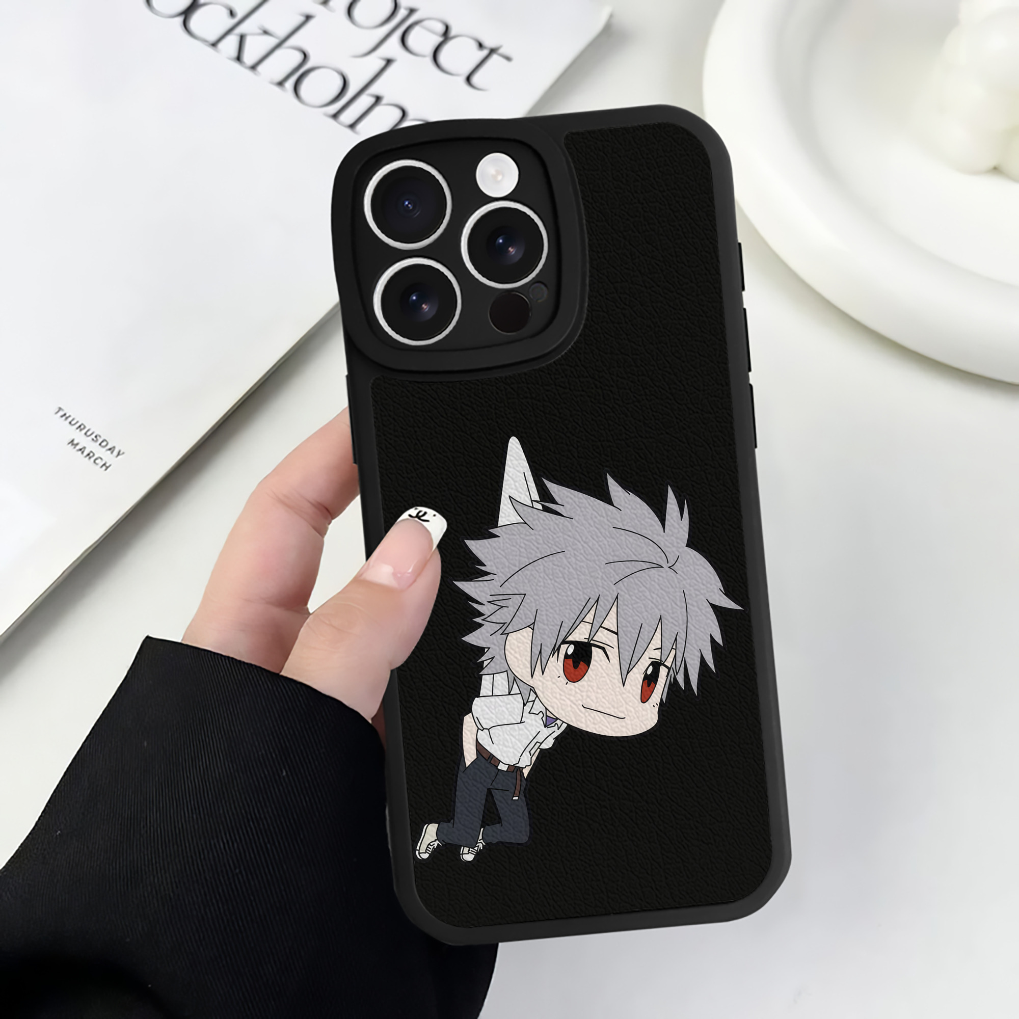 （画像用） EVA 新世紀エヴァンゲリオン 【iPhone 16シリーズ対応】シリコンスマホケース（レザー調） 材質：シリコン